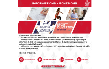 Informations - Adhésions