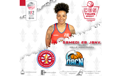 CES TOURS - DOUVRES BASKET COEUR DE NACRE