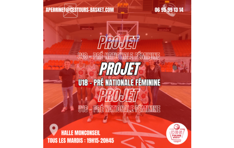 Entraînements ouverts U18 et PNF pour la saison 2023/2024