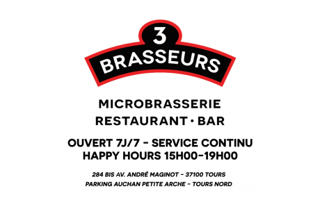 Les 3 Brasseurs Tours Nord