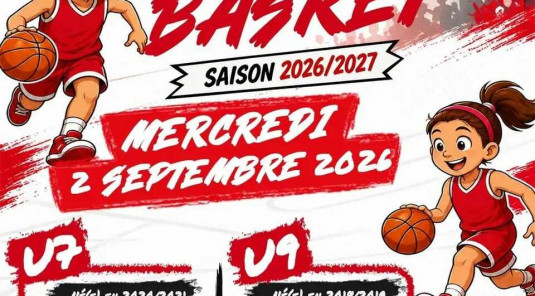 Reprise du Mini Basket le mercredi 2 septembre 2026